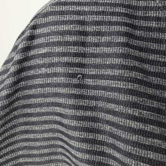 Mondetta Womens Pullover Long Sleeve High Neck Grey Striped Size Small - Picture 4 of 12